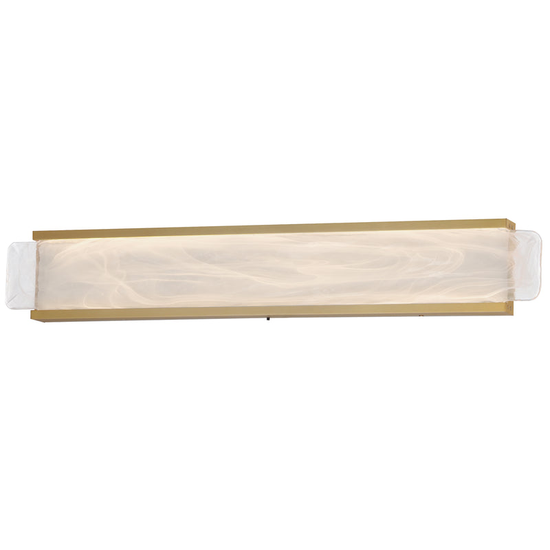 Celine LED Vanity Light 32 Inch Natural Aged Brass By ET2