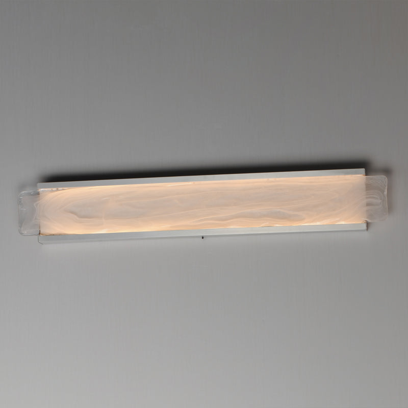 Celine LED Vanity Light 32 Inch Satin Nickel By ET2 - Lifestyle View2