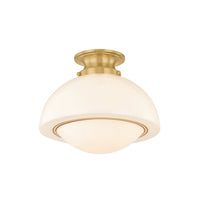 Celine Semi Flush - Aged Brass