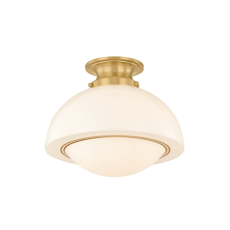 Celine Semi Flush - Aged Brass