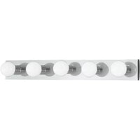 Center Stage Vanity Light — 30 Inch, Chrome