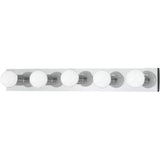 Center Stage Vanity Light — 30 Inch, Chrome