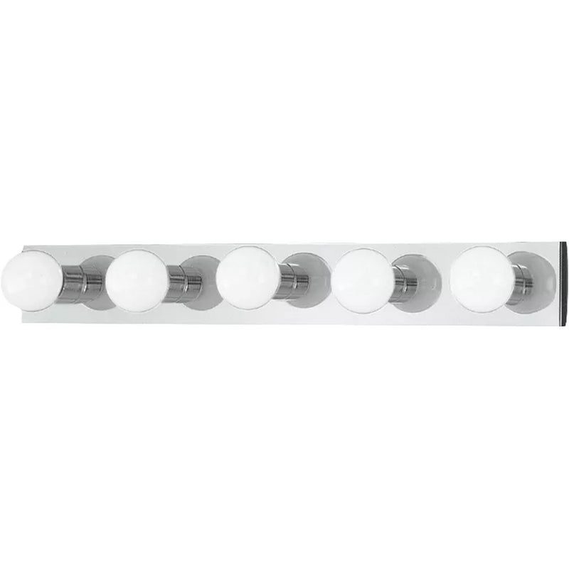 Center Stage Vanity Light — 30 Inch, Chrome