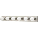 Center Stage Vanity Light — 36 Inch, Brushed Stainless
