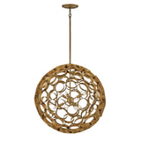 Centric Medium Orb Chandelier - Burnished Gold - by Fredrick Ramond