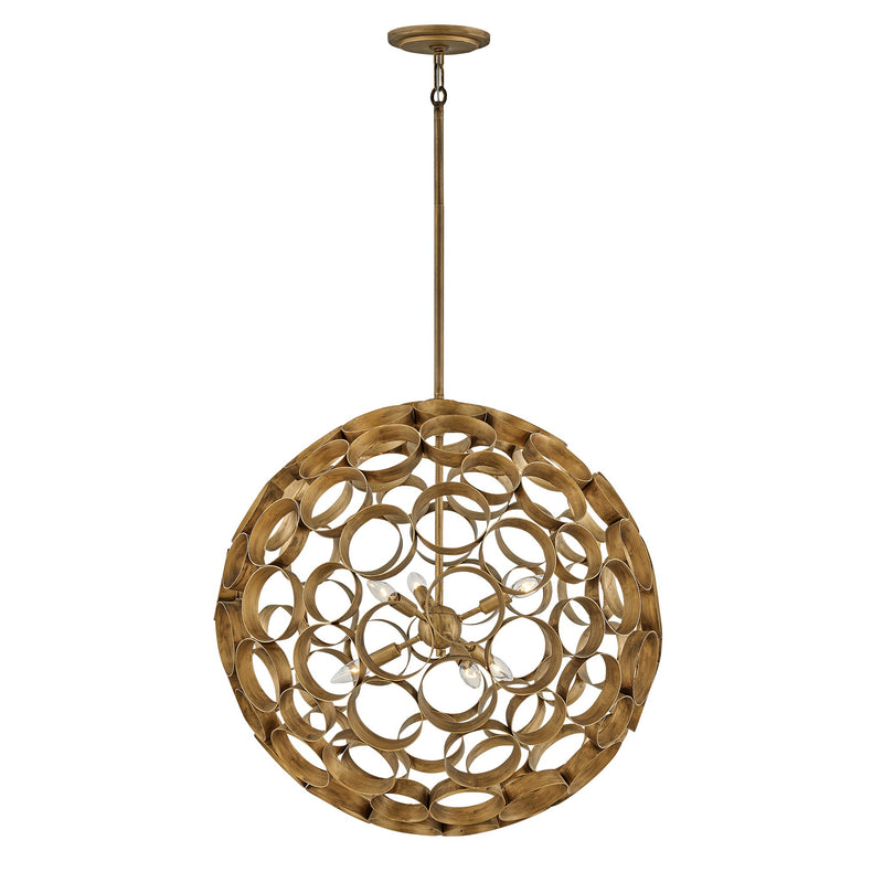 Centric Medium Orb Chandelier - Burnished Gold - by Fredrick Ramond