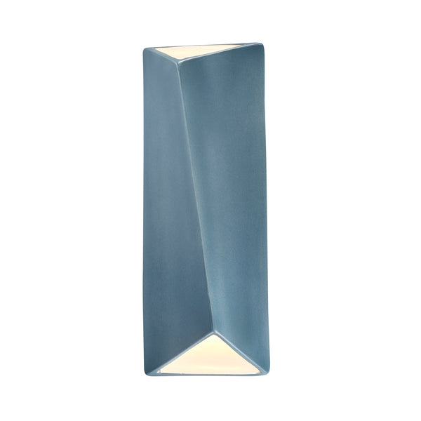 Ceramic ADA Diagonal Diagonal Rectangle LED Wall Sconce Midnight Sky By Justice