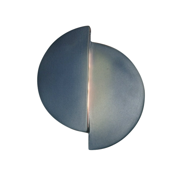 Ceramic ADA Offse Circle LED Wall Sconce Midnight Sky By Justice