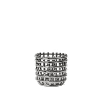 Ceramic Basket - Small / Silver