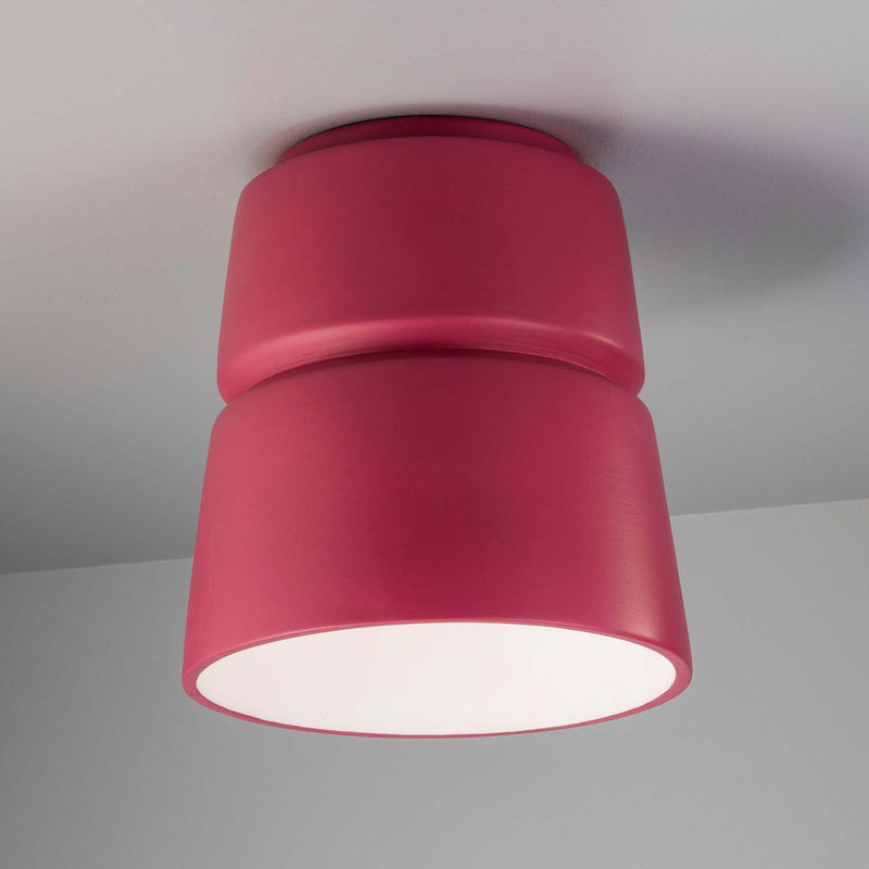 Ceramic Cone Flushmount Cerise By Justice Lifestyle View