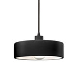 Ceramic Dish Pendant Carbon Matte Black Matte Black By Justice