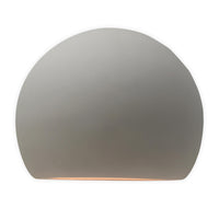 Ceramic Globe ADA Wall Sconce Bisque By Justice Design