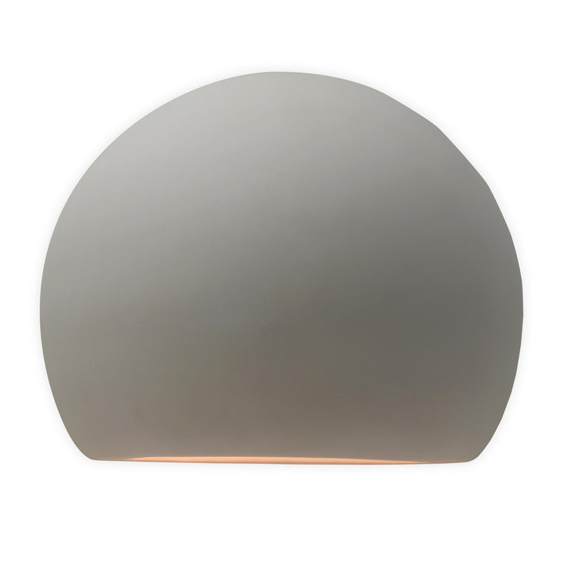 Ceramic Globe ADA Wall Sconce Bisque By Justice Design