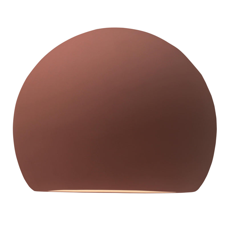 Ceramic Globe ADA Wall Sconce Canyon Clay By Justice Design