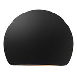 Ceramic Globe ADA Wall Sconce Carbon Matte Black By Justice Design