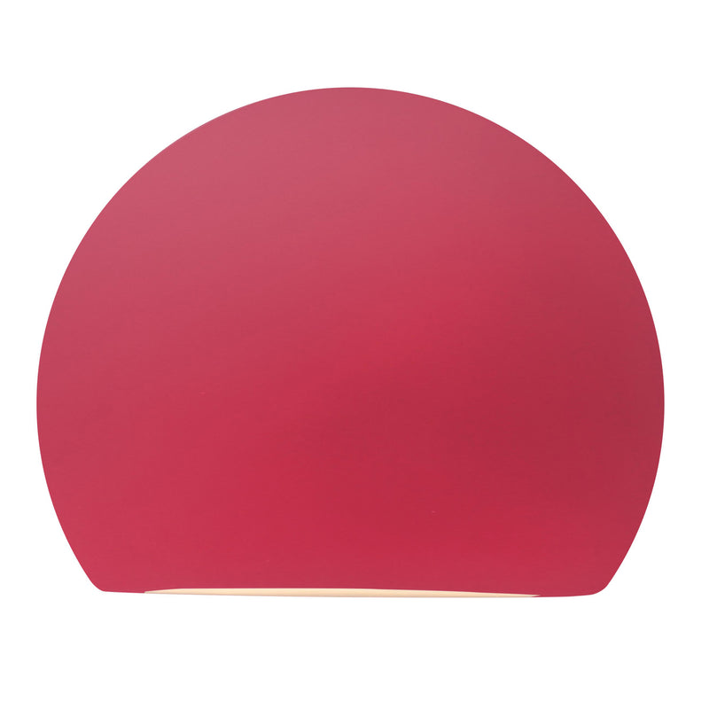 Ceramic Globe ADA Wall Sconce Cerise By Justice Design