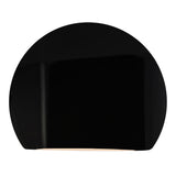 Ceramic Globe ADA Wall Sconce Gloss Black By Justice Design