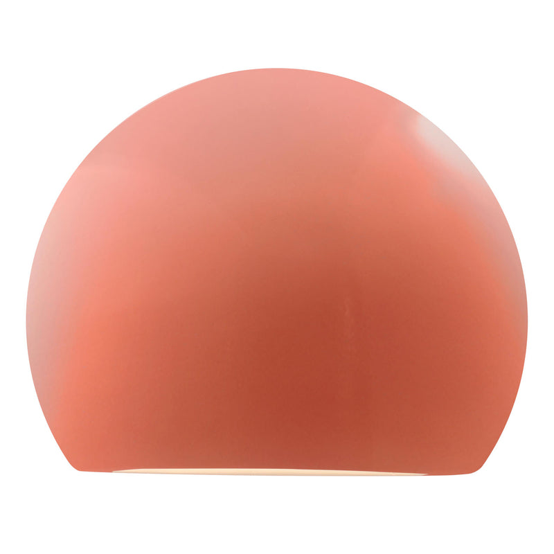 Ceramic Globe ADA Wall Sconce Gloss Blush By Justice Design
