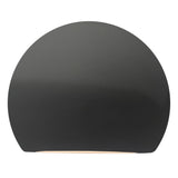 Ceramic Globe ADA Wall Sconce Gloss Gray By Justice Design