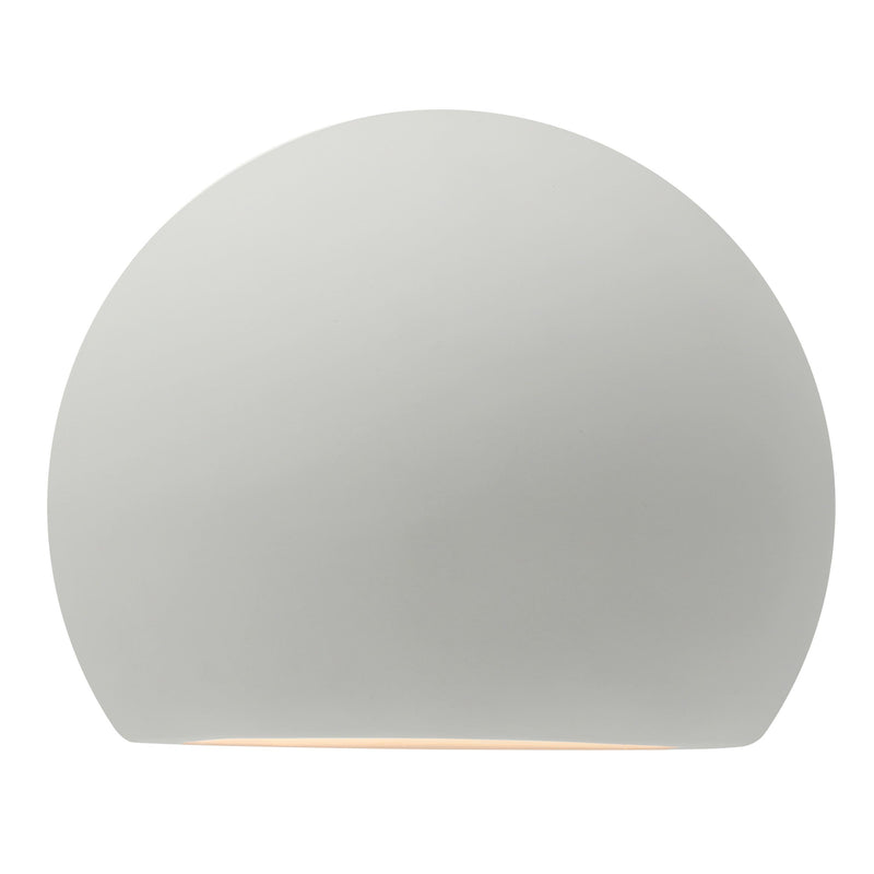 Ceramic Globe ADA Wall Sconce Matte White By Justice Design