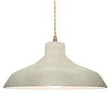 Ceramic Loft 1 Light Pendant Large Celado Green Crackle By Justice Design