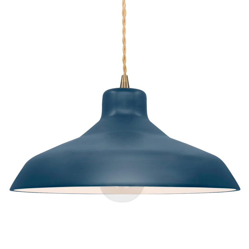 Ceramic Loft 1 Light Pendant Medium Midnight Sky By Justice Design