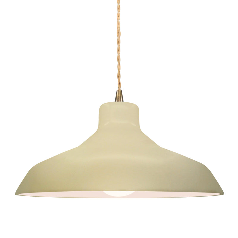 Ceramic Loft 1 Light Pendant Medium Vanilla Gloss By Justice Design
