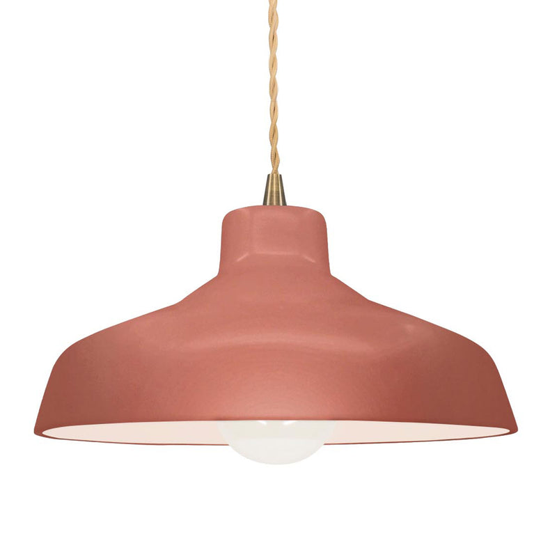 Ceramic Loft 1 Light Pendant Small Adobe By Justice Design
