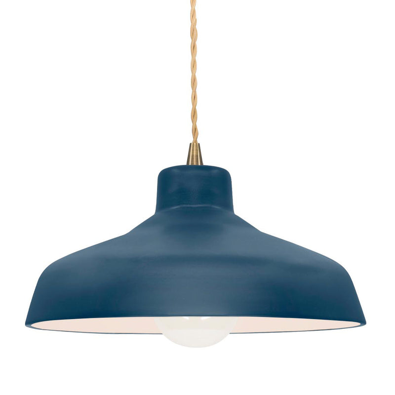 Ceramic Loft 1 Light Pendant Small Midnight Sky By Justice Design