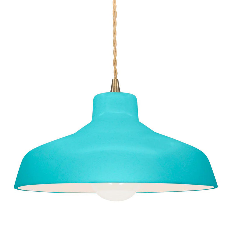 Ceramic Loft 1 Light Pendant Small Reflecting Pool By Justice Design