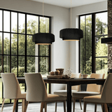 Ceramic Small Tier Pendant by Justice Design in Dining Room