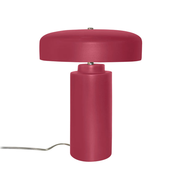 Ceramic Tower Table Lamp Cerise By Justice