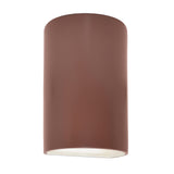 Ceramic small ADA Cylinder Wall Sconce Canyon Clay By Justice