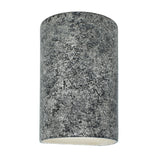 Ceramic small ADA Cylinder Wall Sconce Granite By Justice