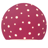 Cerise-Beige Twisted Cord Perforated Globe Ceramic Wall Sconce by Justice Design