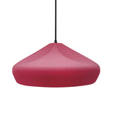 Cerise-Black Cord Crease Large Ceramic Pendant by Justice Design