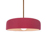 Cerise Rigid Stem Kit Ceramic Medium Spire Pendant by Justice Design