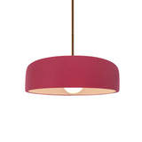 Cerise Rigid Stem Kit Ceramic Small Spire Pendant by Justice Design