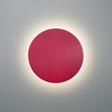 Cerise Small Ceramic Round Backlit Color Temperature Selectable LED Wall Sconce by Justice Design