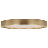 Cerne Flush Mount Large Natural Brass By Visual Comfrot Modern - Side View