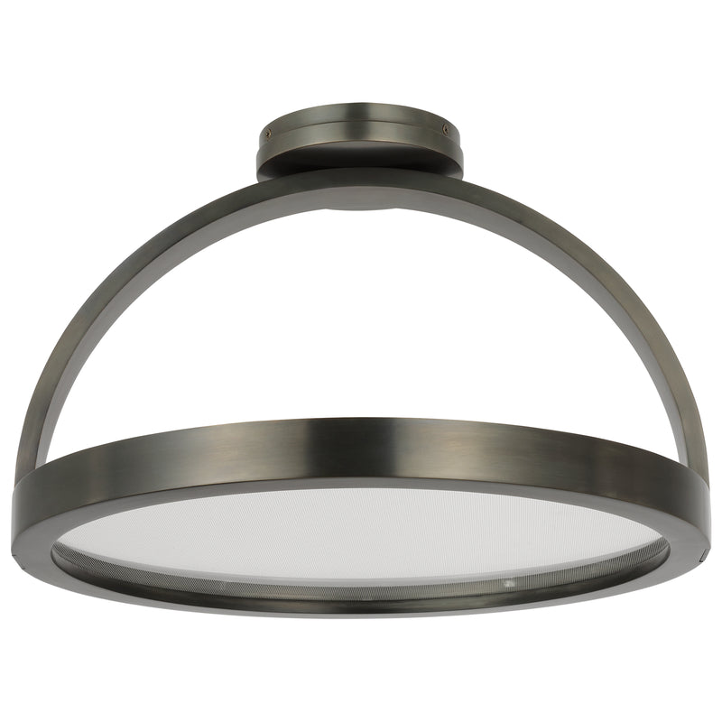 Cerne Semi Flush Mount Dark Bronze By Visual Comfort Modern - Side View1
