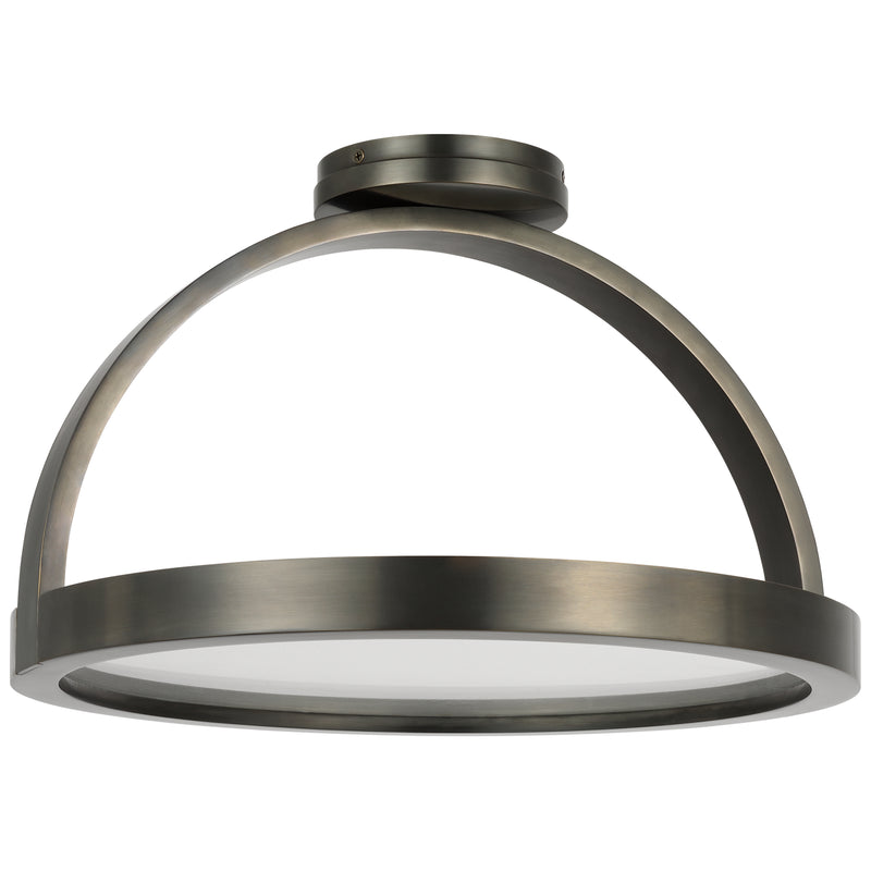 Cerne Semi Flush Mount Dark Bronze By Visual Comfort Modern - Side View2