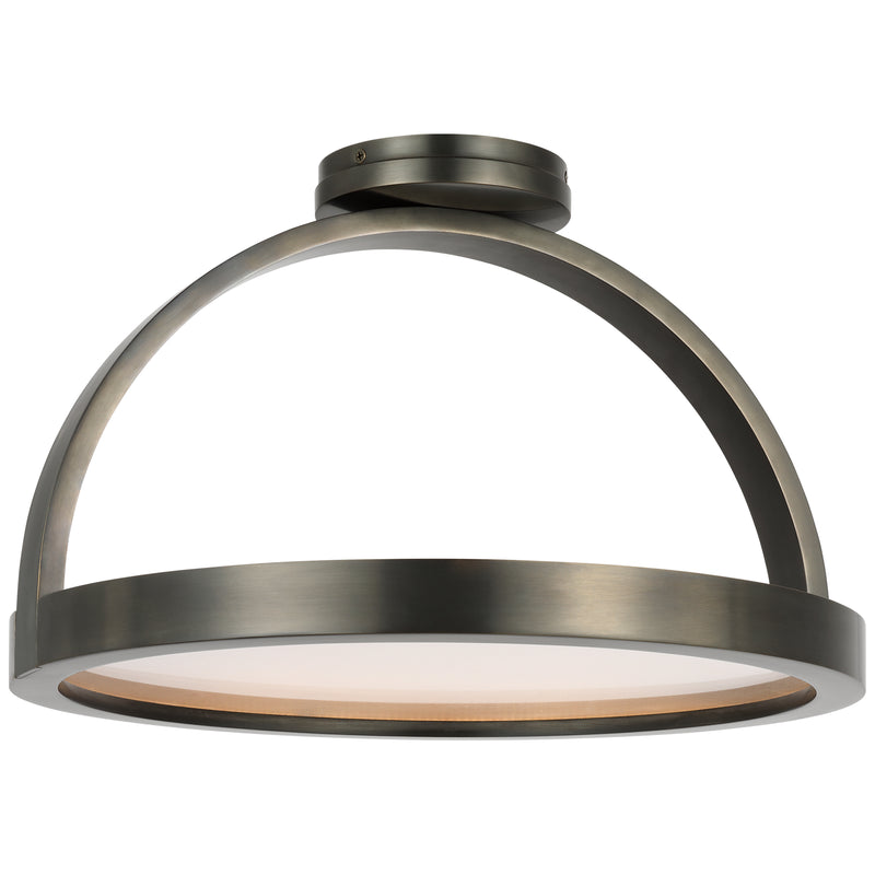 Cerne Semi Flush Mount Dark Bronze By Visual Comfort Modern - Side View3