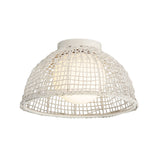 Cestino Flush Mount Weathered White by Maxim Lighting