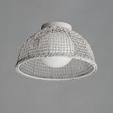 Cestino Flush Mount Weathered White by Maxim Lighting