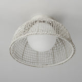 Cestino Flush Mount Weathered White by Maxim Lighting