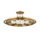 Chambers Semi Flush - Aged Brass by Hudson Valley