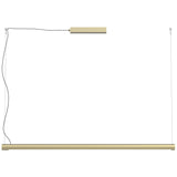 Champagne Gold Small Turner Linear Pendant by Seed Design