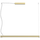 Champagne Gold Medium Turner Linear Pendant by Seed Design
