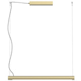 Champagne Gold Large Turner Linear Pendant by Seed Design